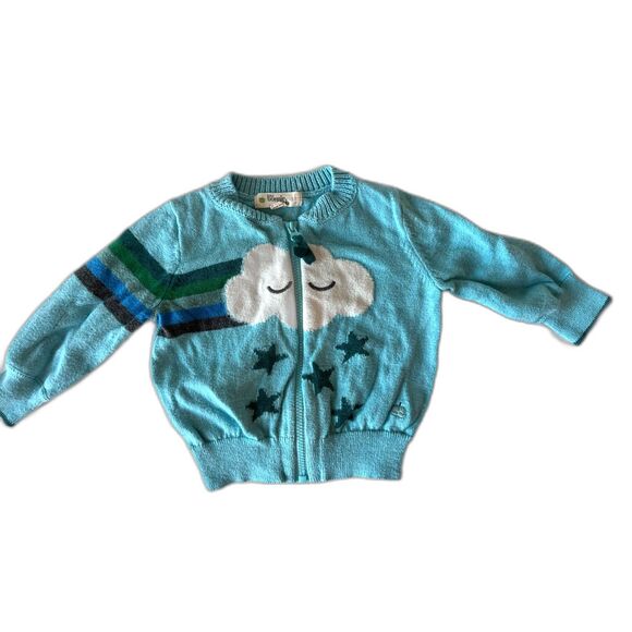 The Bonnie Mob brand cloud cardigan sweater 6-12 month - Picture 2 of 5